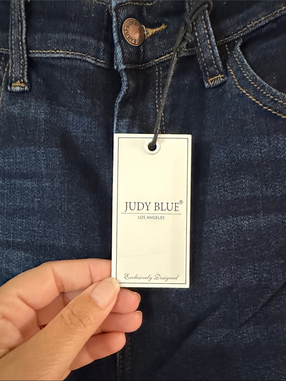 Judy Blue Deep Indigo Skinny Jeans - Picture 2 of 8